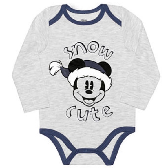 Disney Other - NWT Disney Baby Okie Dokie Mickey Mouse Bodysuits, Light Heather Gray